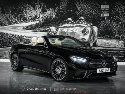 Used Mercedes E300 AMG line 2021 Black Cabriolet