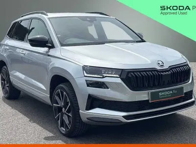 Used Skoda Karoq SportLine 110 HP (80 kW) 2023 Brilliant silver metallic SUV