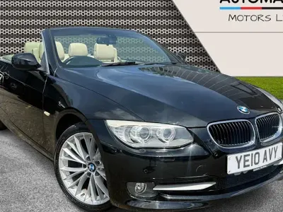 Used BMW 320 Cabriolet Luxury Line 170 HP (125 kW) 2010 Black Cabriolet