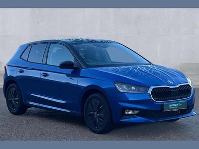New Skoda Fabia Design Edition 116 HP (85 kW) 2025 Race blue black magic pearlescent Hatchback