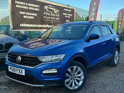 Używany VW T-Roc SE 115 KM (84 kW) 2019 Niebieski SUV