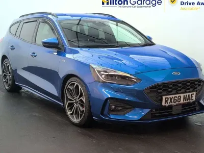 Used Ford Focus ST-Line X 150 HP (110 kW) 2018 Blue Estate