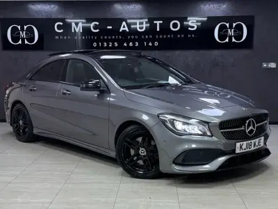 Used Mercedes CLA220 AMG line 177 HP (130 kW) 2018 Grey Sedan