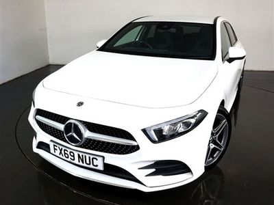 used Mercedes A180 A-Class 1.3AMG LINE 5d AUTO-2 FORMER KEEPERS FINISHED IN POLAR WHITE WITH HA
