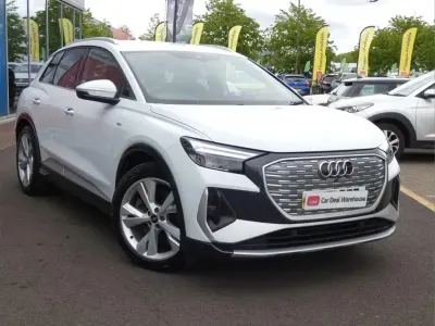 Used Audi Q4 e-tron S-Line 150 kW (204 HP) 2021 White SUV