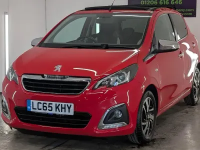 Used Peugeot 108 Allure 82 HP (60 kW) 2016 Red Hatchback