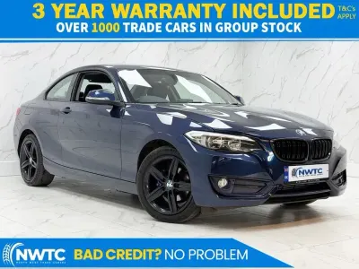 Used BMW 218 Sport Line 150 HP (110 kW) 2017 Blue Coupe