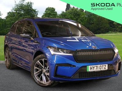 Used Skoda Enyaq iV SportLine 150 kW (204 HP) 2021 Race blue metallic SUV