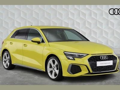 Used Audi A3 S-Line 150 HP (110 kW) 2022 Yellow Sedan