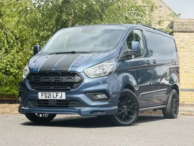 Used Ford Transit Custom Limited 130 HP (95 kW) 2021 Blue Van