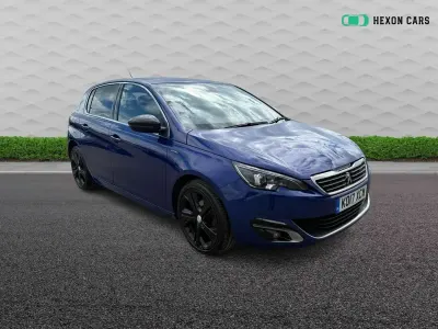 Used Peugeot 308 GT-line 120 HP (88 kW) 2017 Blue Hatchback