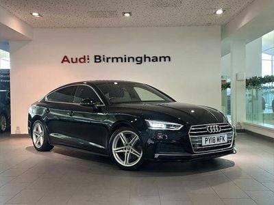 Black Used 2018 Audi A5 Sportback S-Line Hatchback | £18,285 (Fair price)