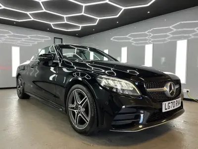 Usado Mercedes C200 AMG line 2020 Preto Cabrios