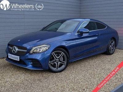 Blue Used 2023 Mercedes C200 AMG line Coupe | £24,995 (Fair price)
