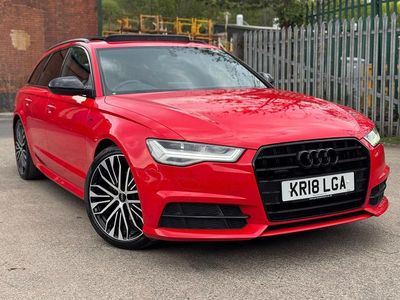 Begagnad Audi A6 Black Edition 190 HK (139 kW) 2018 Röd Kombi