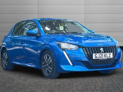 Used Peugeot 208 Allure Premium 100 HP (73 kW) 2021 Vertigo blue Hatchback