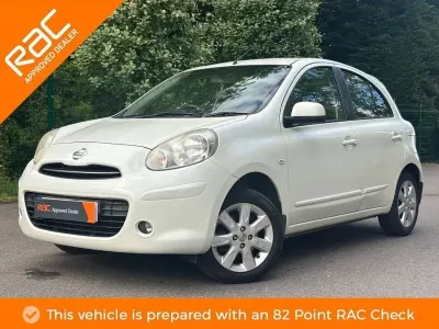 Second-hand Nissan Micra Acenta 80 CP (58 kW) 2012 Alb Hatchback