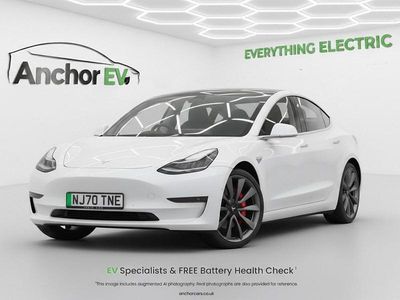Used Tesla Model 3 Performance 461 kW (627 HP) 2020 White Sedan