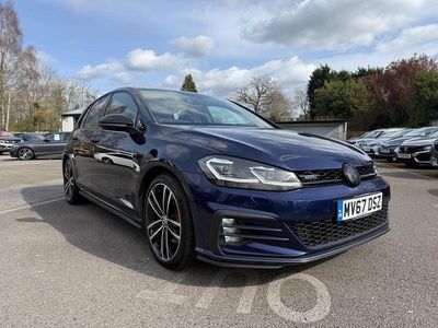 Used VW Golf VII GTD 184 HP (135 kW) 2017 Blue Hatchback