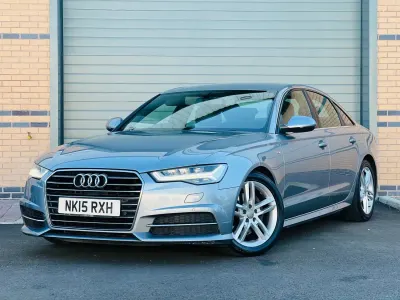 Usado Audi A6 S-Line 190 HP (139 kW) 2015 Cinzento Sedan