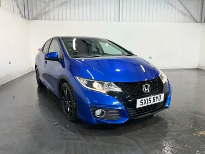 Begagnad Honda Civic SR 142 HK (104 kW) 2015 Blå Halvkombi
