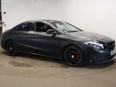 Used Mercedes CLA220 AMG line 177 HP (130 kW) 2016 Black Coupe