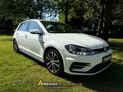 Used VW Golf VII R-line 150 HP (110 kW) 2019 White Hatchback