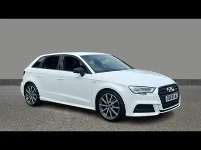 Used Audi A3 Black Edition 2019 White Sedan