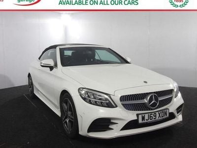Used Mercedes C200 AMG line 198 HP (145 kW) 2019 White Cabriolet