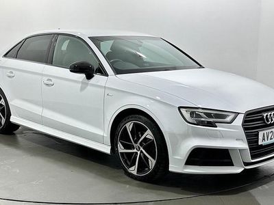 Used Audi A3 Black Edition 150 HP (110 kW) 2019 White Sedan