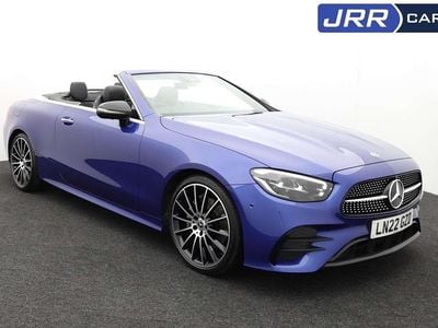 Blue Used 2022 Mercedes E220 AMG line Cabriolet | £34,500
