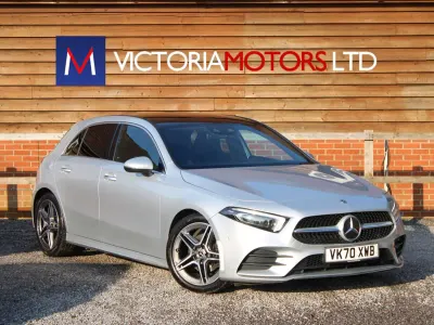 Used Mercedes A200 AMG Line Premium Plus 163 HP (119 kW) 2020 Silver Hatchback