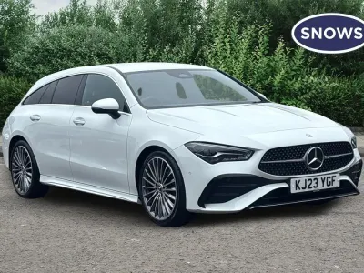 Used Mercedes CLA180 Shooting Brake AMG line 136 HP (100 kW) 2023 White Estate