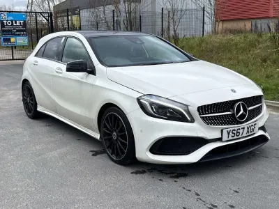 Used Mercedes A220 AMG Line Premium Plus 2018 White Hatchback