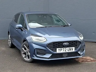 Używany Ford Fiesta ST-Line 100 KM (73 kW) 2022 Niebieski Hatchback
