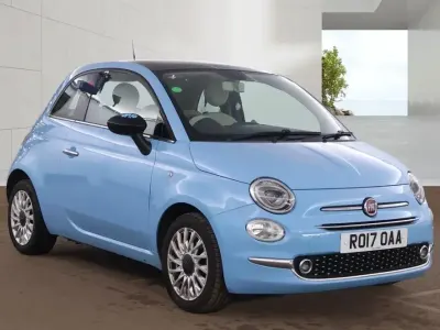 Used Fiat 500 Lounge 69 HP (50 kW) 2017 Blue Hatchback