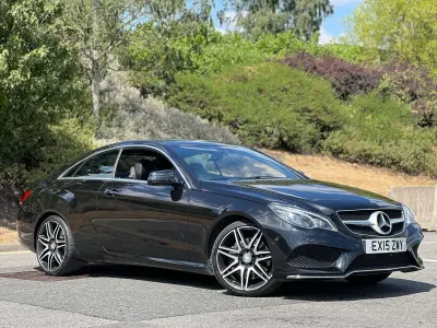 Used Mercedes E400 AMG line 2015 Black Coupe