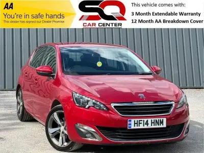 Używany Peugeot 308 Allure 2018 Czerwony