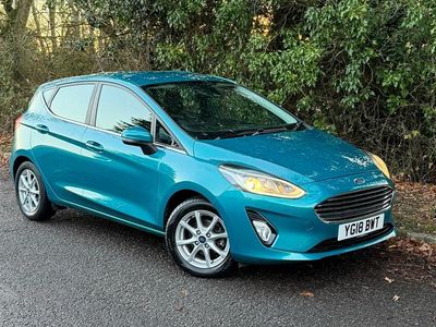 Used Ford Fiesta Zetec 100 HP (73 kW) 2018 Blue Hatchback