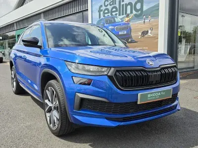 Used Skoda Kodiaq SportLine 193 HP (141 kW) 2024 Blue SUV