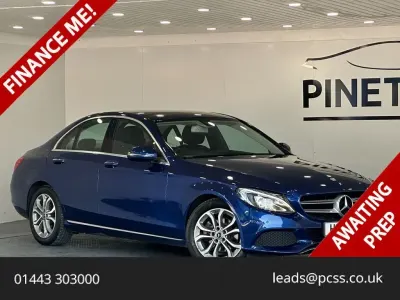 Used Mercedes C220 Premium 170 HP (125 kW) 2017 Blue Sedan