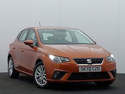Used Seat Ibiza SE Technology 95 HP (69 kW) 2020 Orange Hatchback