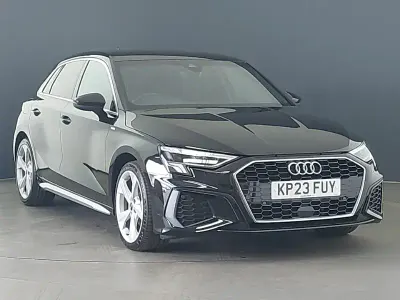 Used Audi A3 S-Line 150 HP (110 kW) 2023 Black Sedan