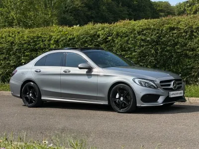 Used Mercedes C300 AMG Line Premium Plus 2015 Silver Sedan