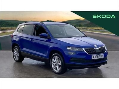 Used Skoda Karoq SE Technology 115 HP (84 kW) 2018 Blue SUV