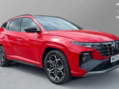 Used Hyundai Tucson N Line 230 HP (169 kW) 2023 Engine red SUV