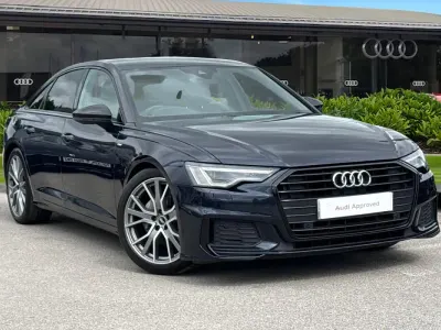 Used Audi A6 Black Edition 204 HP (150 kW) 2021 Blue Sedan