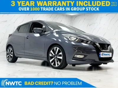 Used Nissan Micra Tekna 90 HP (66 kW) 2017 Grey Hatchback