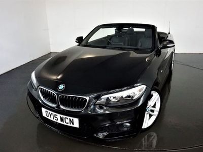 used BMW 220 2 Series 2.0 I M SPORT 2d AUTO-2 OWNER CAR-BLACK DAKOTA LEATHER-18" M DOUBLE SPOKE ALLOYS-ELECTRIC MEMORY Convertible