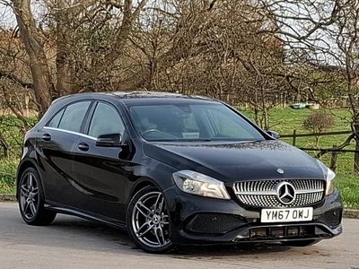 Used Mercedes A180 AMG line 122 HP (89 kW) 2018 Black Hatchback